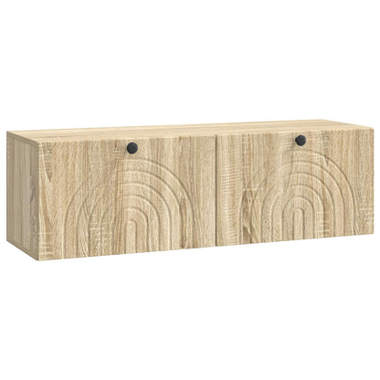 Nástěnná Tv Skříň Dub Sonoma 98 X 31 X 30 Cm Kompozitní Dřevo