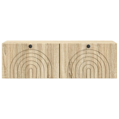 Nástěnná Tv Skříň Dub Sonoma 98 X 31 X 30 Cm Kompozitní Dřevo