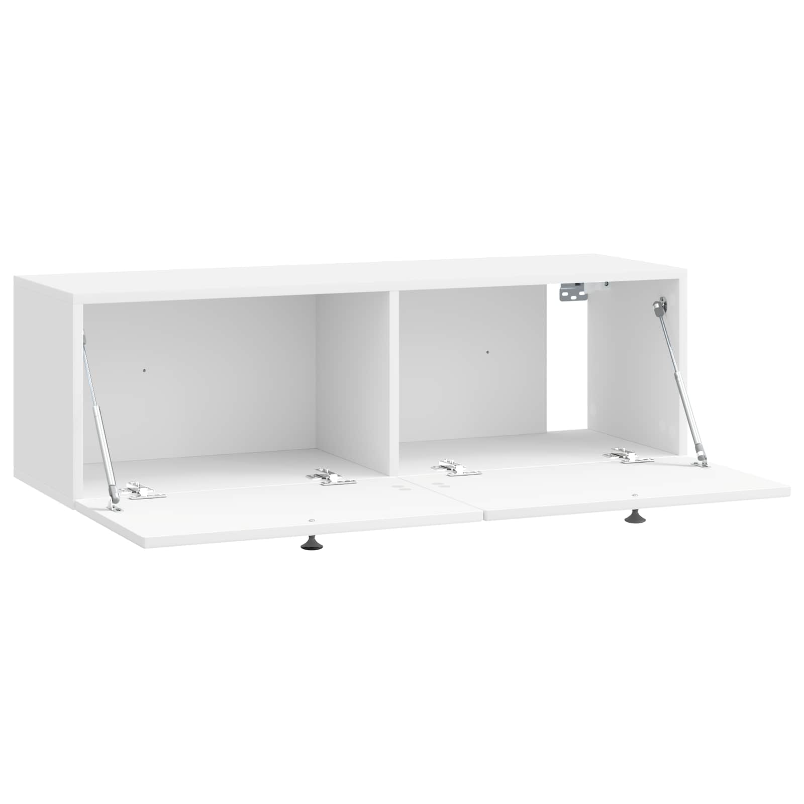 Nástěnná Tv Skříň Bílá S Vysokým Leskem 98 X 31 X 30 Cm