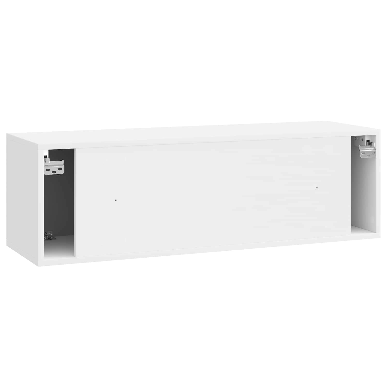 Nástěnná Tv Skříň Bílá S Vysokým Leskem 98 X 31 X 30 Cm