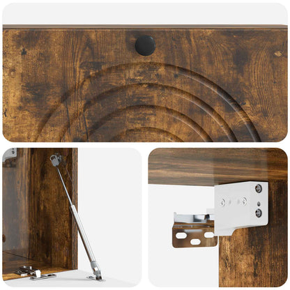 Nástěnná Tv Skříň Kouřový Dub 98 X 31 X 30 Cm Kompozitní Dřevo