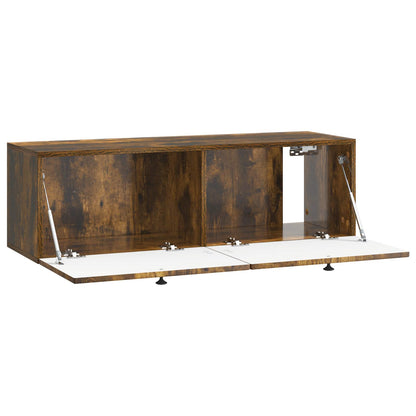 Nástěnná Tv Skříň Kouřový Dub 98 X 31 X 30 Cm Kompozitní Dřevo