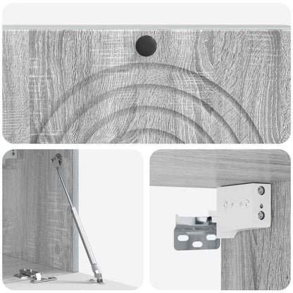 Nástěnná Tv Skříň Šedá Sonoma 98 X 31 X 30 Cm Kompozitní Dřevo