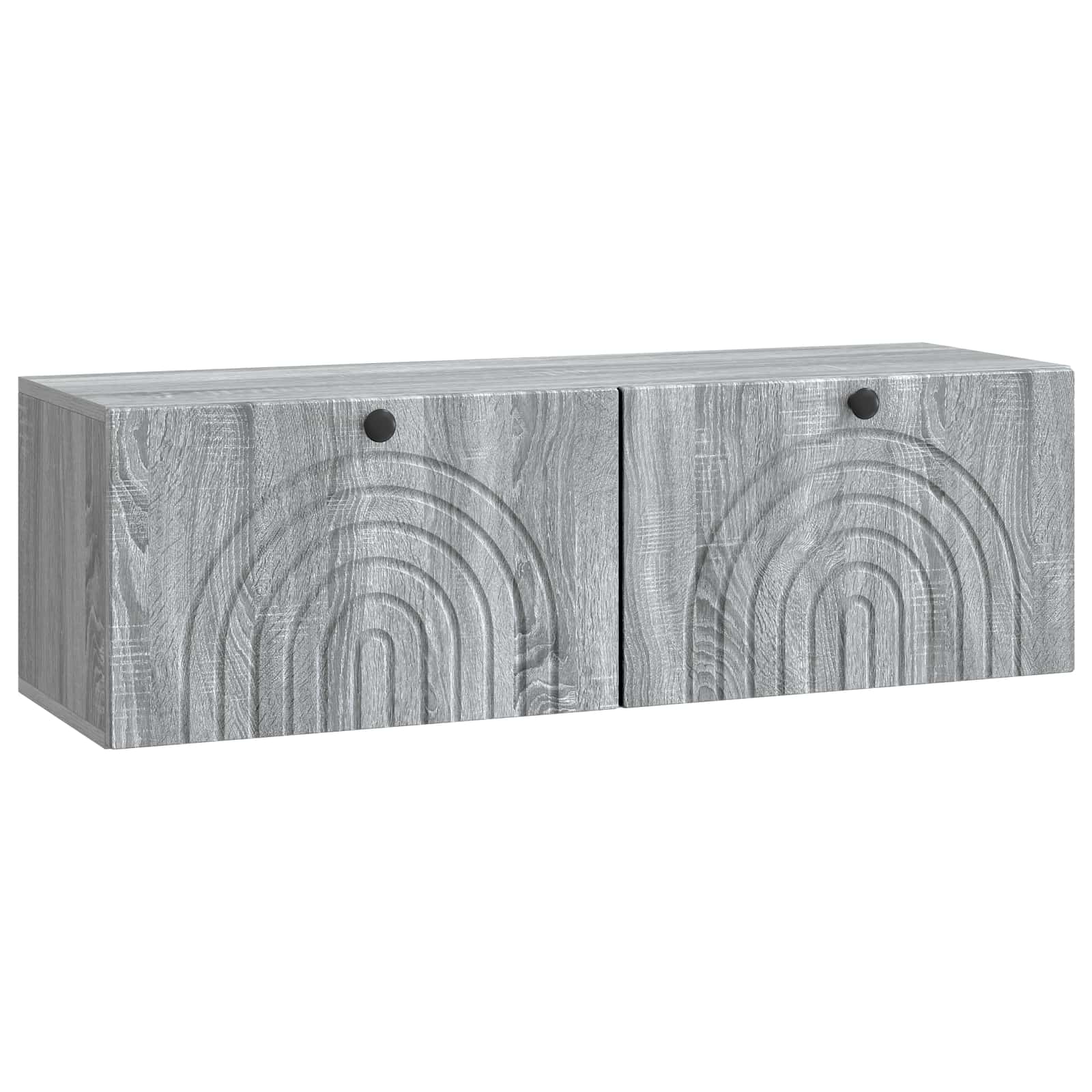 Nástěnná Tv Skříň Šedá Sonoma 98 X 31 X 30 Cm Kompozitní Dřevo
