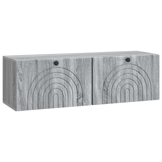 Nástěnná Tv Skříň Šedá Sonoma 98 X 31 X 30 Cm Kompozitní Dřevo