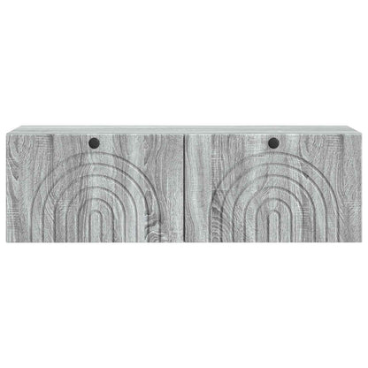 Nástěnná Tv Skříň Šedá Sonoma 98 X 31 X 30 Cm Kompozitní Dřevo