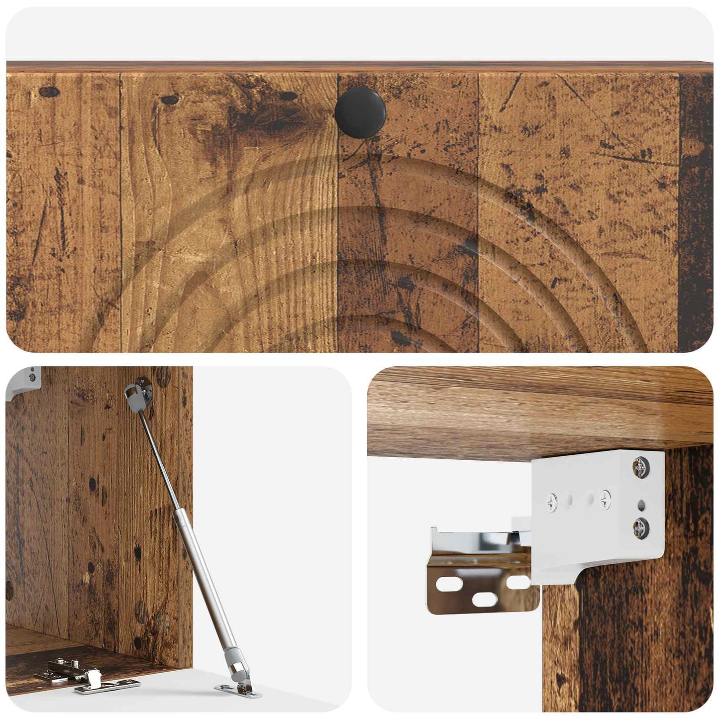 Nástěnná Tv Skříň Staré Dřevo 98 X 31 X 30 Cm Kompozitní Dřevo
