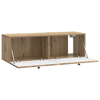 Nástěnná Tv Skříň 98 X 31 X 30 Cm Dub Artisan Kompozitní Dřevo