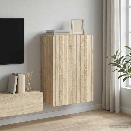 Nástěnná Skříň Dub Sonoma 66 X 34,5 X 92 Cm Kompozitní Dřevo