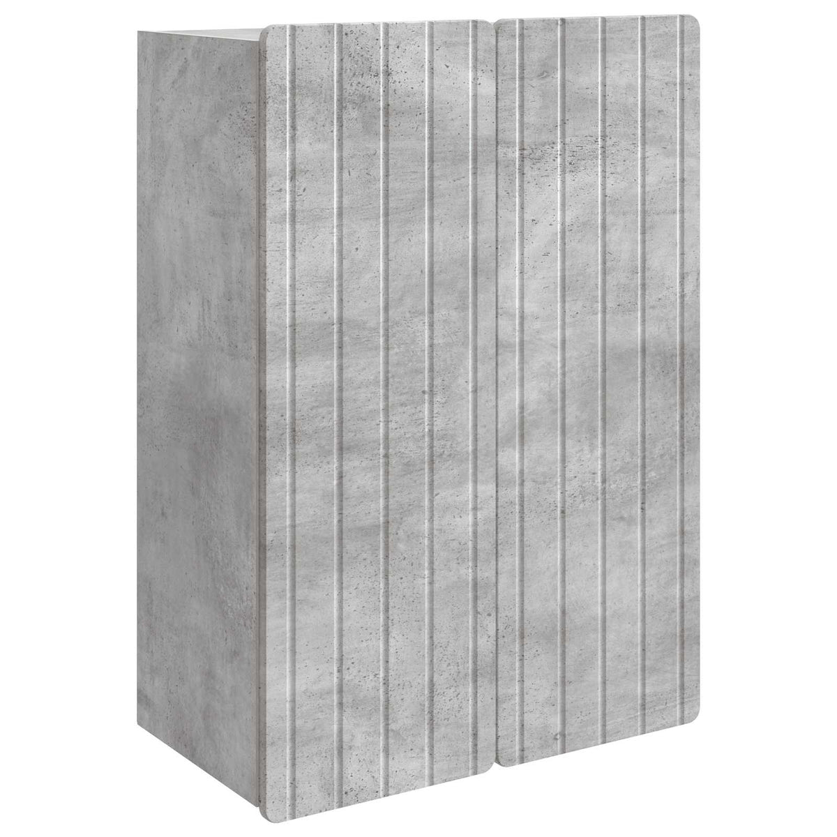 Nástěnná Skříň Betonově Šedá 66 X 34,5 X 92 Cm Kompozitní Dřevo