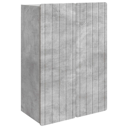 Nástěnná Skříň Betonově Šedá 66 X 34,5 X 92 Cm Kompozitní Dřevo
