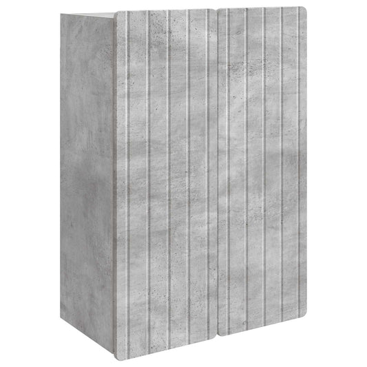 Nástěnná Skříň Betonově Šedá 66 X 34,5 X 92 Cm Kompozitní Dřevo