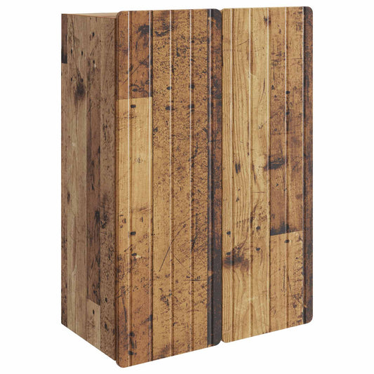 Nástěnná Skříň Staré Dřevo 66 X 34,5 X 92 Cm Kompozitní Dřevo