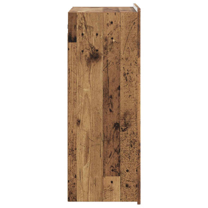 Nástěnná Skříň Staré Dřevo 66 X 34,5 X 92 Cm Kompozitní Dřevo
