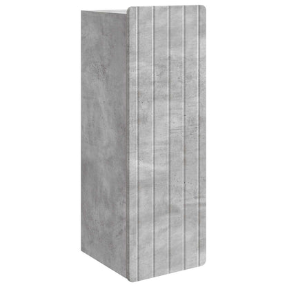 Nástěnná Skříň Betonově Šedá 33 X 34,5 X 94 Cm Kompozitní Dřevo