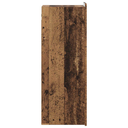 Nástěnná Skříň Staré Dřevo 33 X 34,5 X 94 Cm Kompozitní Dřevo