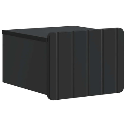 Nástěnný Noční Stolek Se Zásuvkou 2 Pcs Černá 33 X 34,5 X 24 Cm