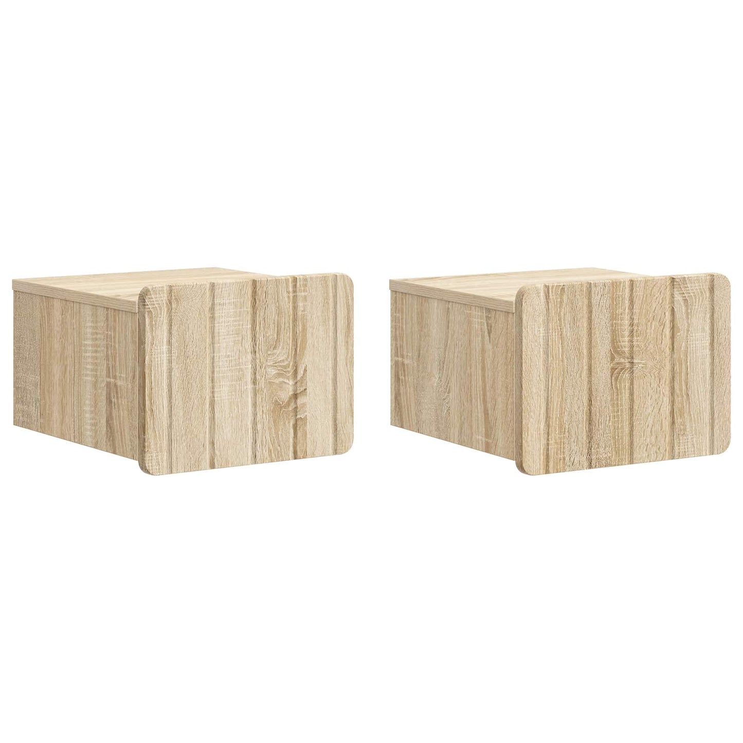 Nástěnný Noční Stolek 2 Pcs Dub Sonoma 33 X 34,5 X 24 Cm