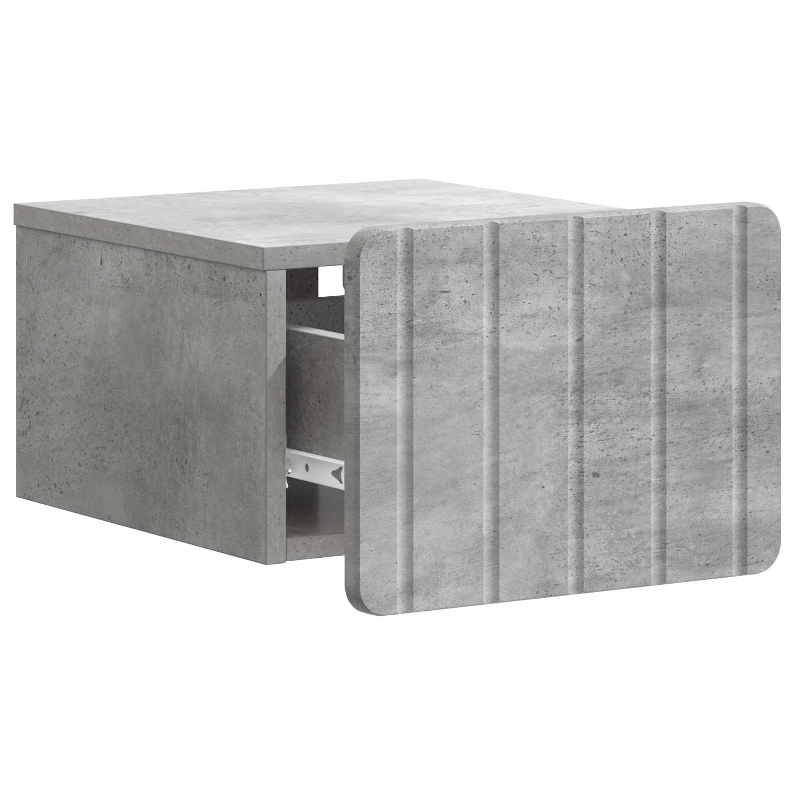Nástěnný Noční Stolek 2 Pcs Betonově Šedá 33 X 34,5 X 24 Cm