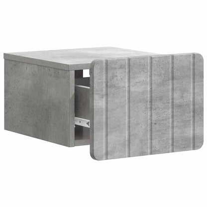 Nástěnný Noční Stolek 2 Pcs Betonově Šedá 33 X 34,5 X 24 Cm