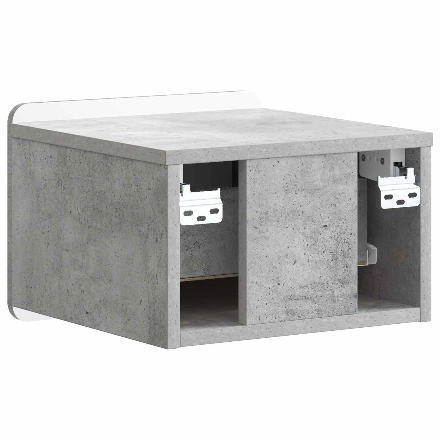 Nástěnný Noční Stolek 2 Pcs Betonově Šedá 33 X 34,5 X 24 Cm