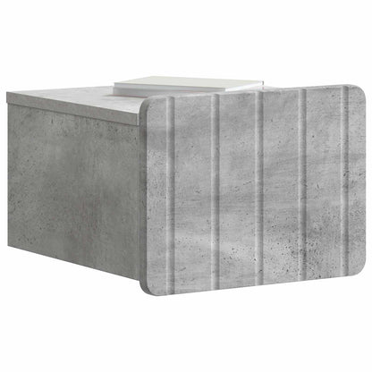 Nástěnný Noční Stolek 2 Pcs Betonově Šedá 33 X 34,5 X 24 Cm