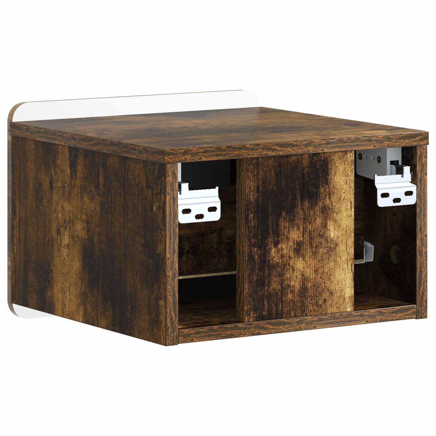 Nástěnný Noční Stolek 2 Pcs Kouřový Dub 33 X 34,5 X 24 Cm