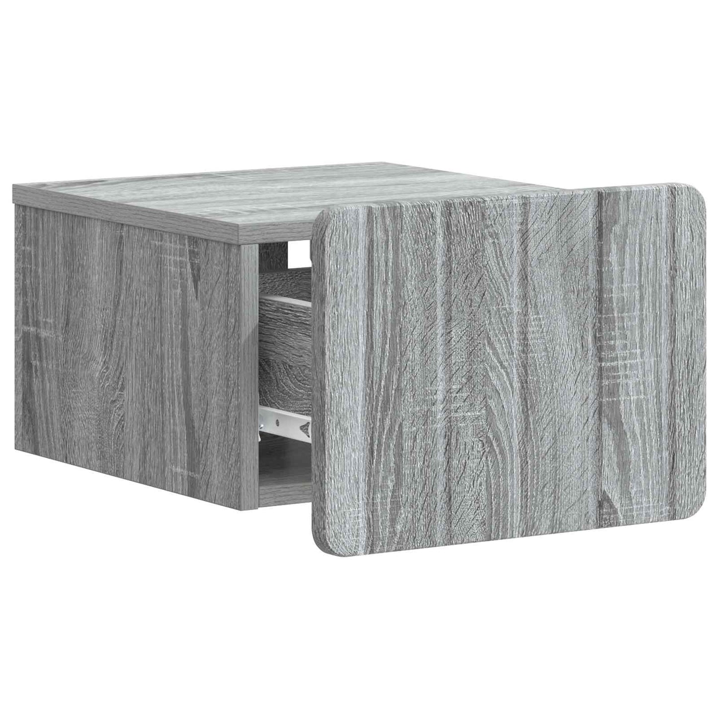 Nástěnný Noční Stolek 2 Pcs Šedá Sonoma 33 X 34,5 X 24 Cm