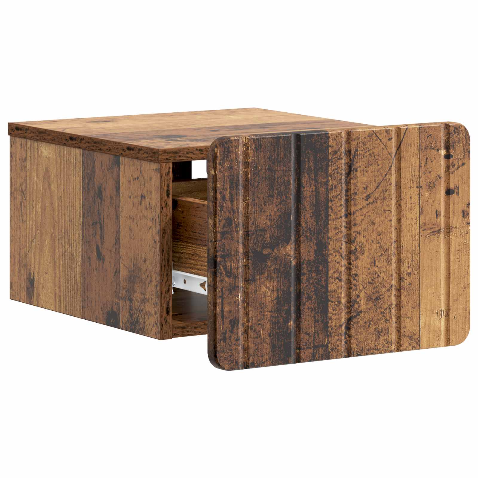 Nástěnný Noční Stolek 2 Pcs Staré Dřevo 33 X 34,5 X 24 Cm