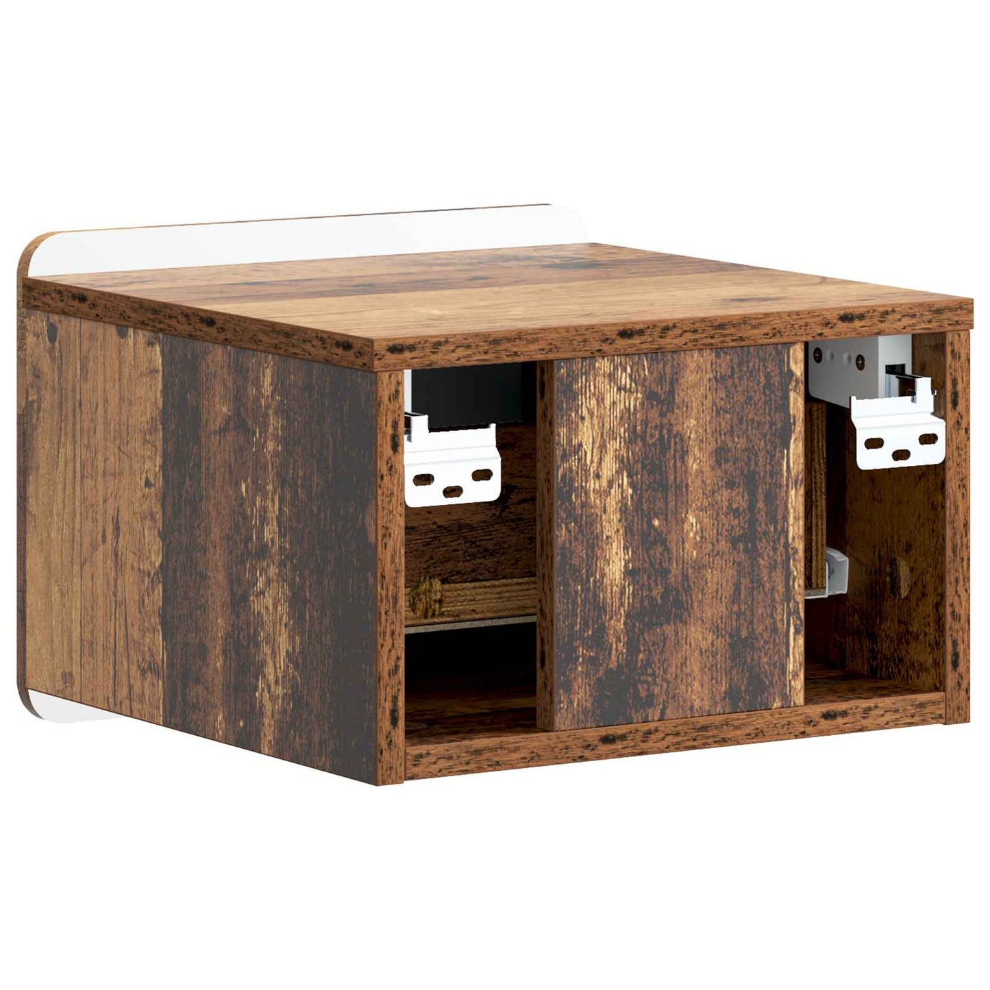 Nástěnný Noční Stolek 2 Pcs Staré Dřevo 33 X 34,5 X 24 Cm