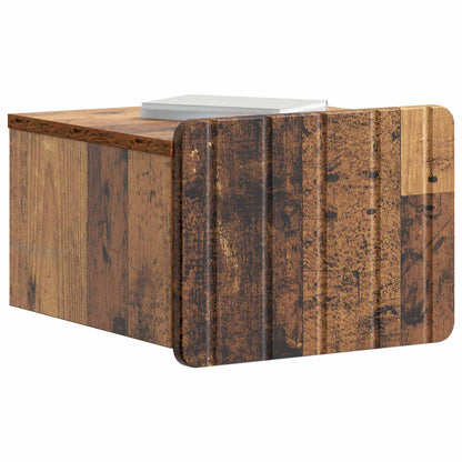 Nástěnný Noční Stolek 2 Pcs Staré Dřevo 33 X 34,5 X 24 Cm