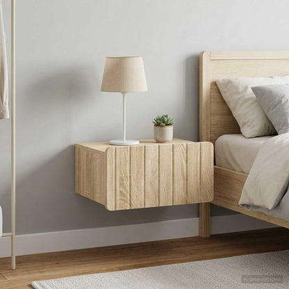 Nástěnný Noční Stolek 2 Pcs Dub Sonoma 49 X 34,5 X 24 Cm