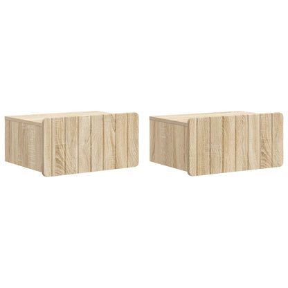 Nástěnný Noční Stolek 2 Pcs Dub Sonoma 49 X 34,5 X 24 Cm