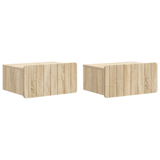 Nástěnný Noční Stolek 2 Pcs Dub Sonoma 49 X 34,5 X 24 Cm
