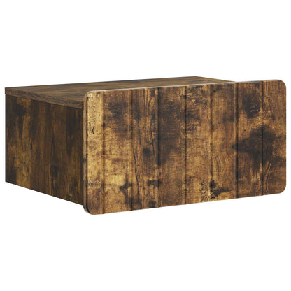 Nástěnný Noční Stolek 2 Pcs Kouřový Dub 49 X 34,5 X 24 Cm
