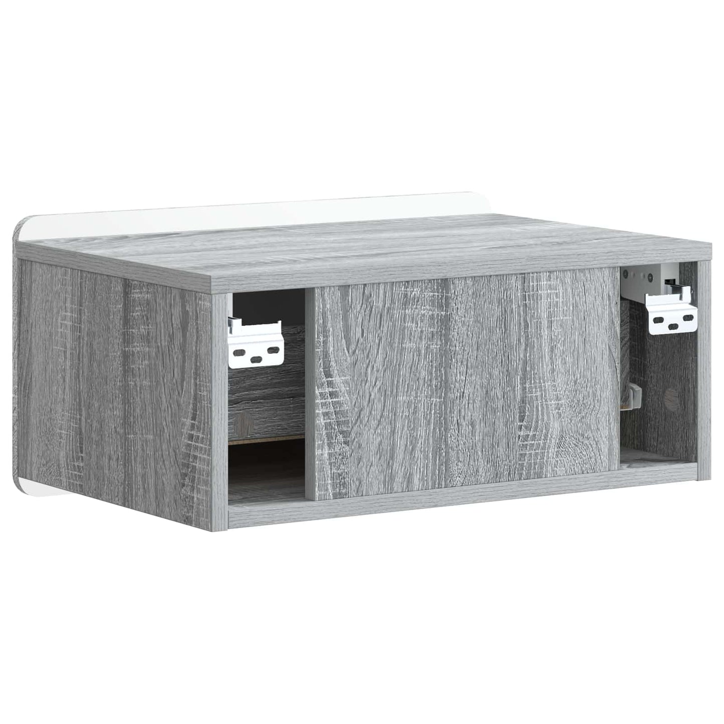 Nástěnný Noční Stolek 2 Pcs Šedá Sonoma 49 X 34,5 X 24 Cm