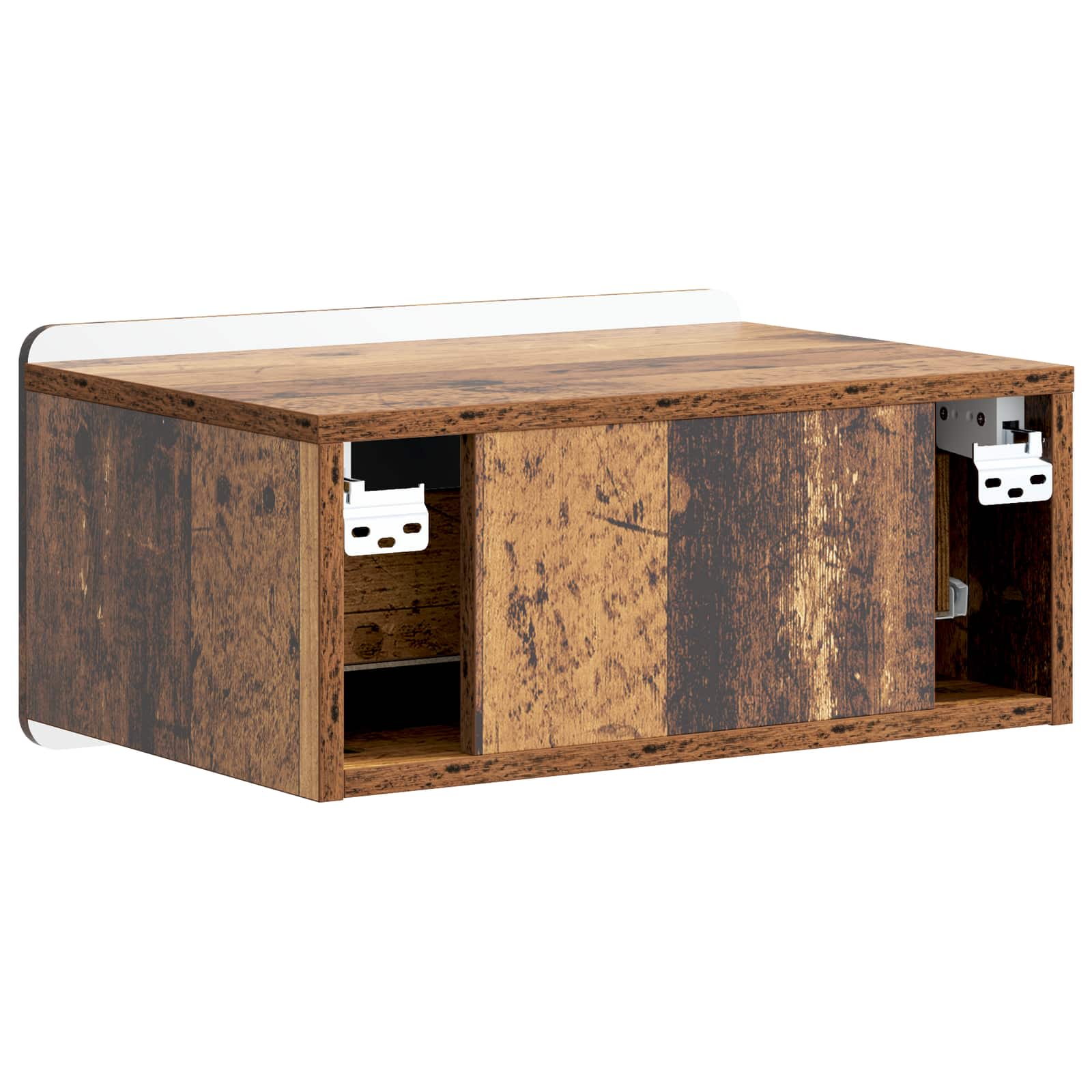 Nástěnný Noční Stolek 2 Pcs Staré Dřevo 49 X 34,5 X 24 Cm