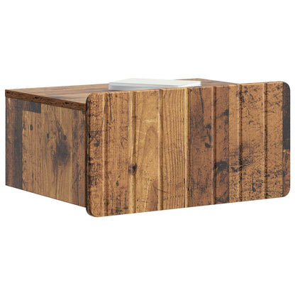 Nástěnný Noční Stolek 2 Pcs Staré Dřevo 49 X 34,5 X 24 Cm