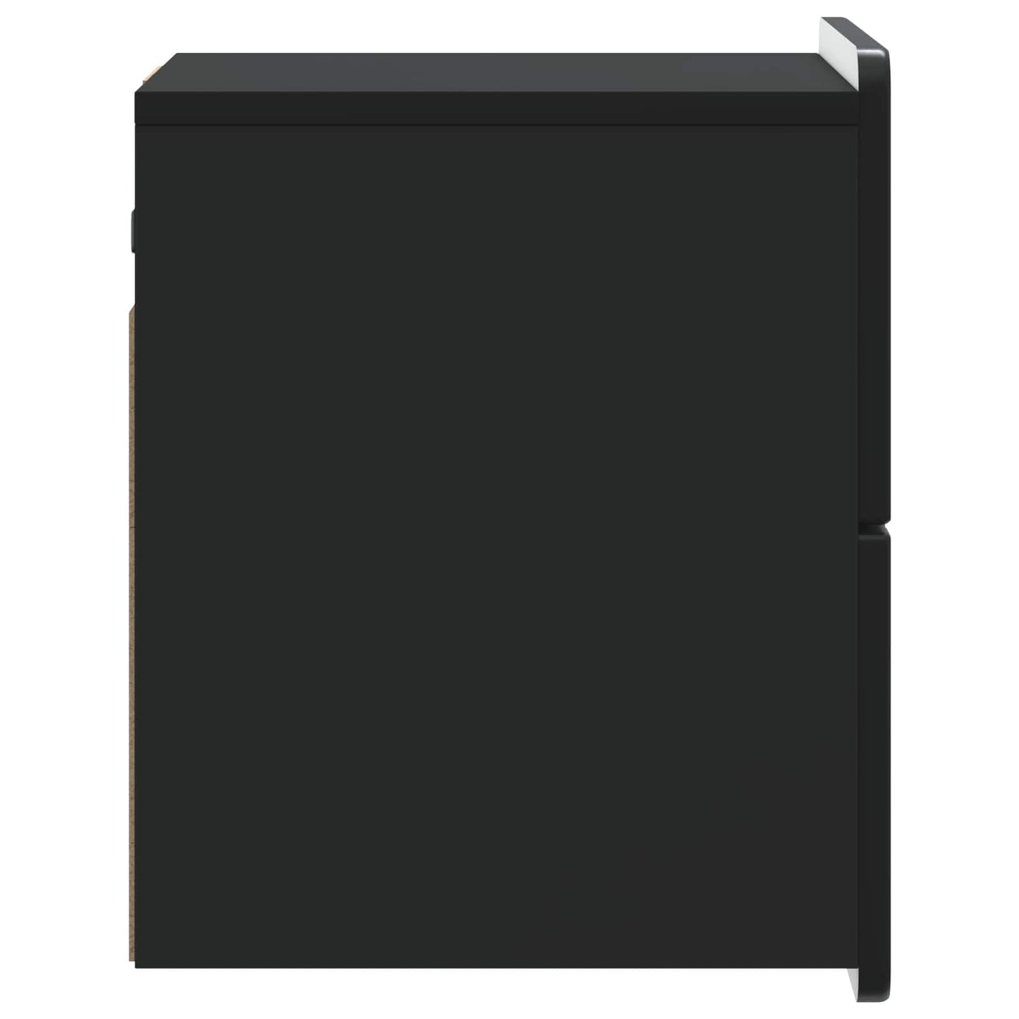 Nástěnný Noční Stolek Černá 33 X 34,5 X 43 Cm Kompozitní Dřevo