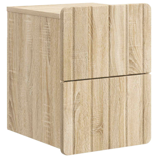 Nástěnný Noční Stolek Se Zásuvkou Dub Sonoma 33 X 34,5 X 43 Cm