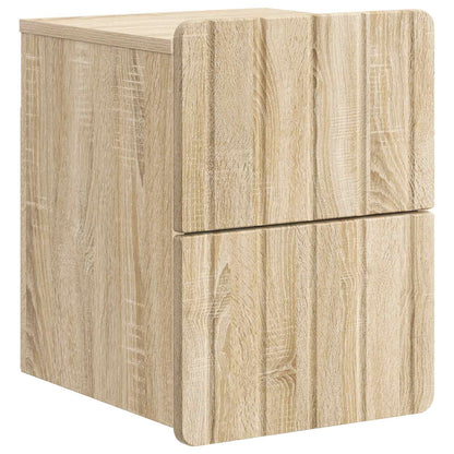 Nástěnný Noční Stolek 2 Pcs Dub Sonoma 33 X 34,5 X 43 Cm