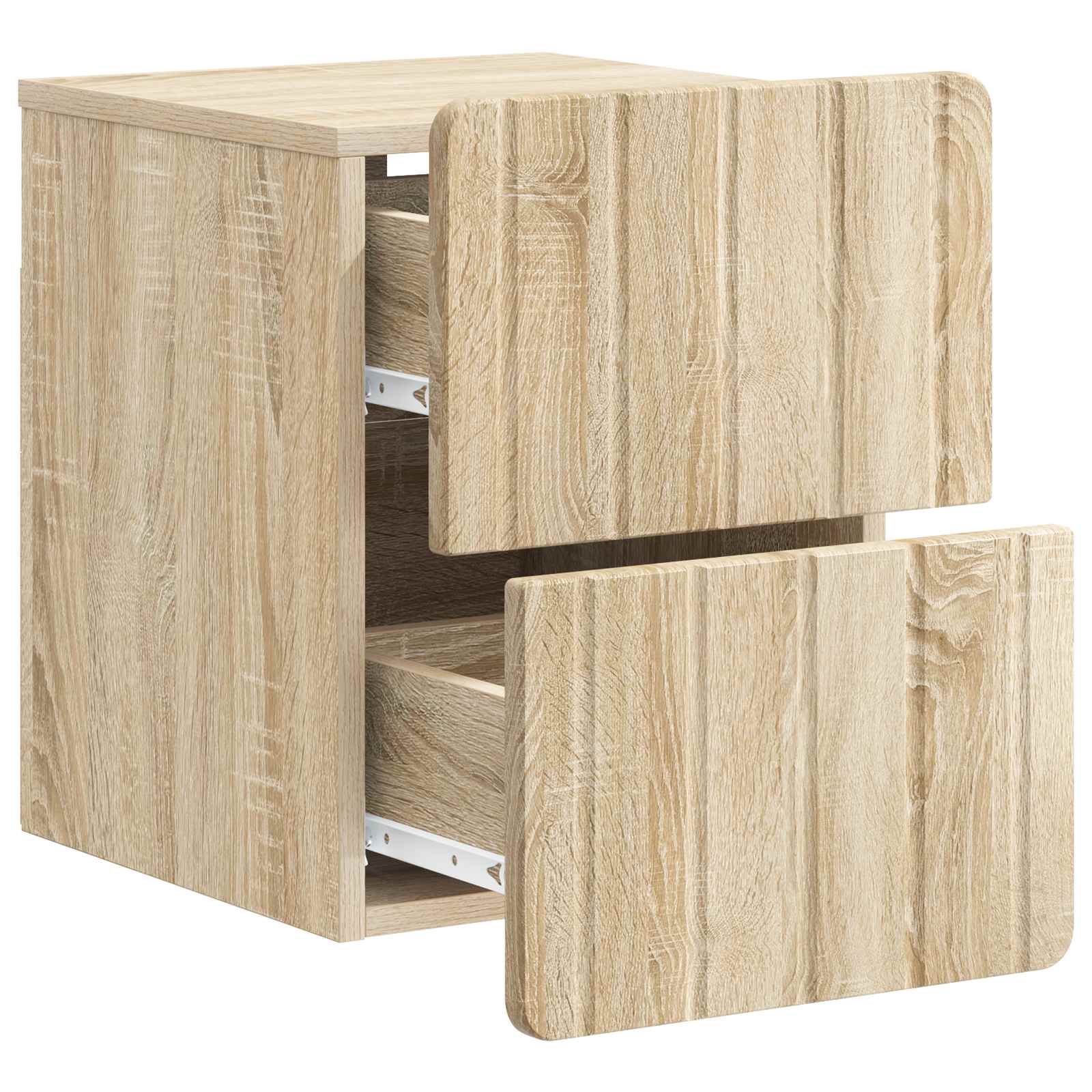 Nástěnný Noční Stolek 2 Pcs Dub Sonoma 33 X 34,5 X 43 Cm