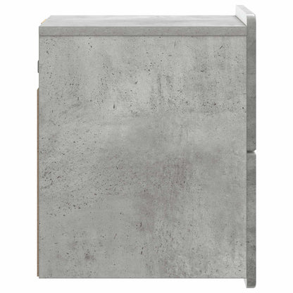 Nástěnný Noční Stolek 2 Pcs Betonově Šedá 33 X 34,5 X 43 Cm