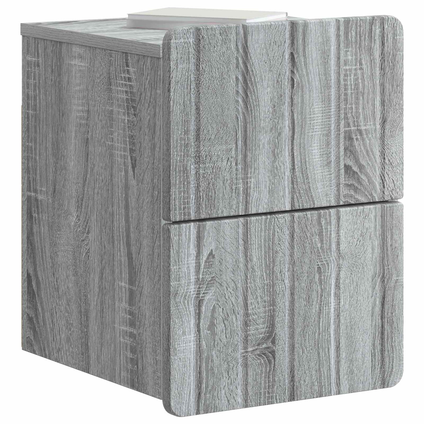 Nástěnný Noční Stolek 2 Pcs Šedá Sonoma 33 X 34,5 X 43 Cm