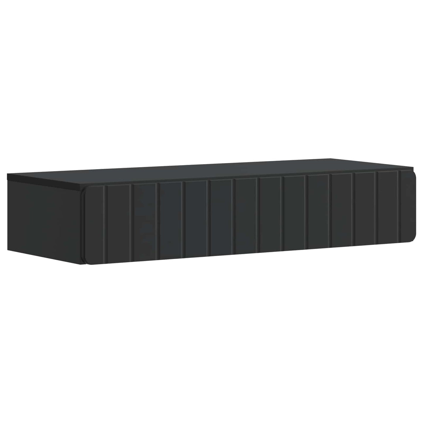 Nástěnný Boční Stůl Černá 87,5 X 34,5 X 17 Cm Kompozitní Dřevo