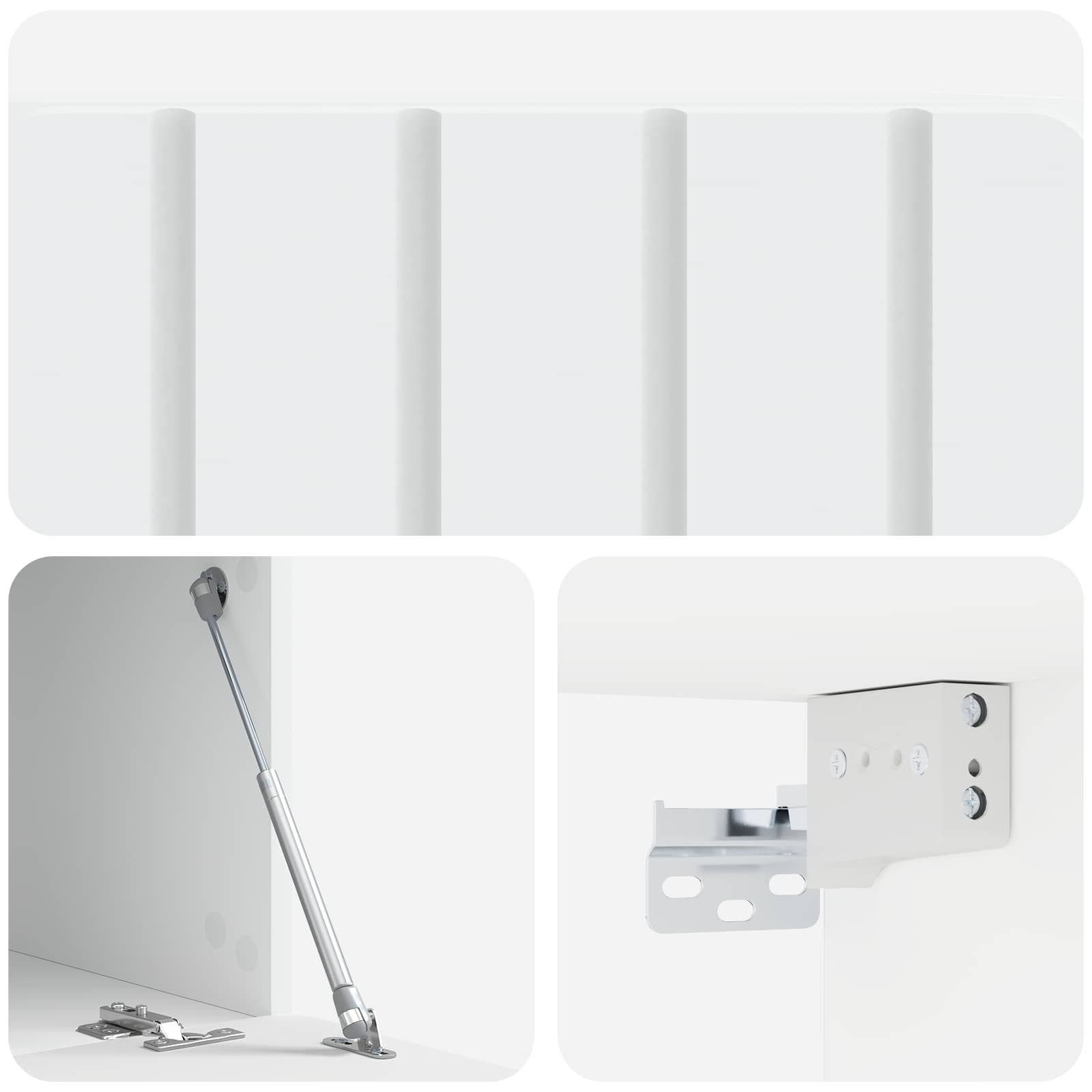Nástěnná Tv Skříň 59,5 X 41 X 30 Cm Bílá Kompozitní Dřevo