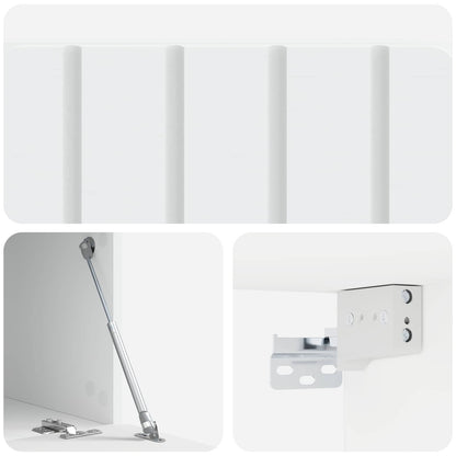 Nástěnná Tv Skříň 59,5 X 41 X 30 Cm Bílá Kompozitní Dřevo