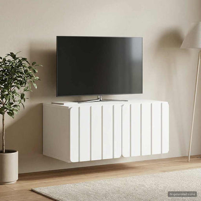 Nástěnná Tv Skříň 59,5 X 41 X 30 Cm Bílá Kompozitní Dřevo