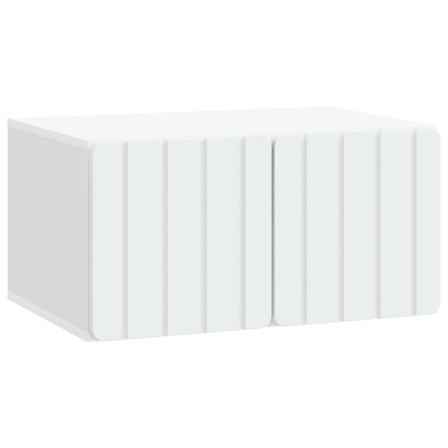 Nástěnná Tv Skříň 59,5 X 41 X 30 Cm Bílá Kompozitní Dřevo