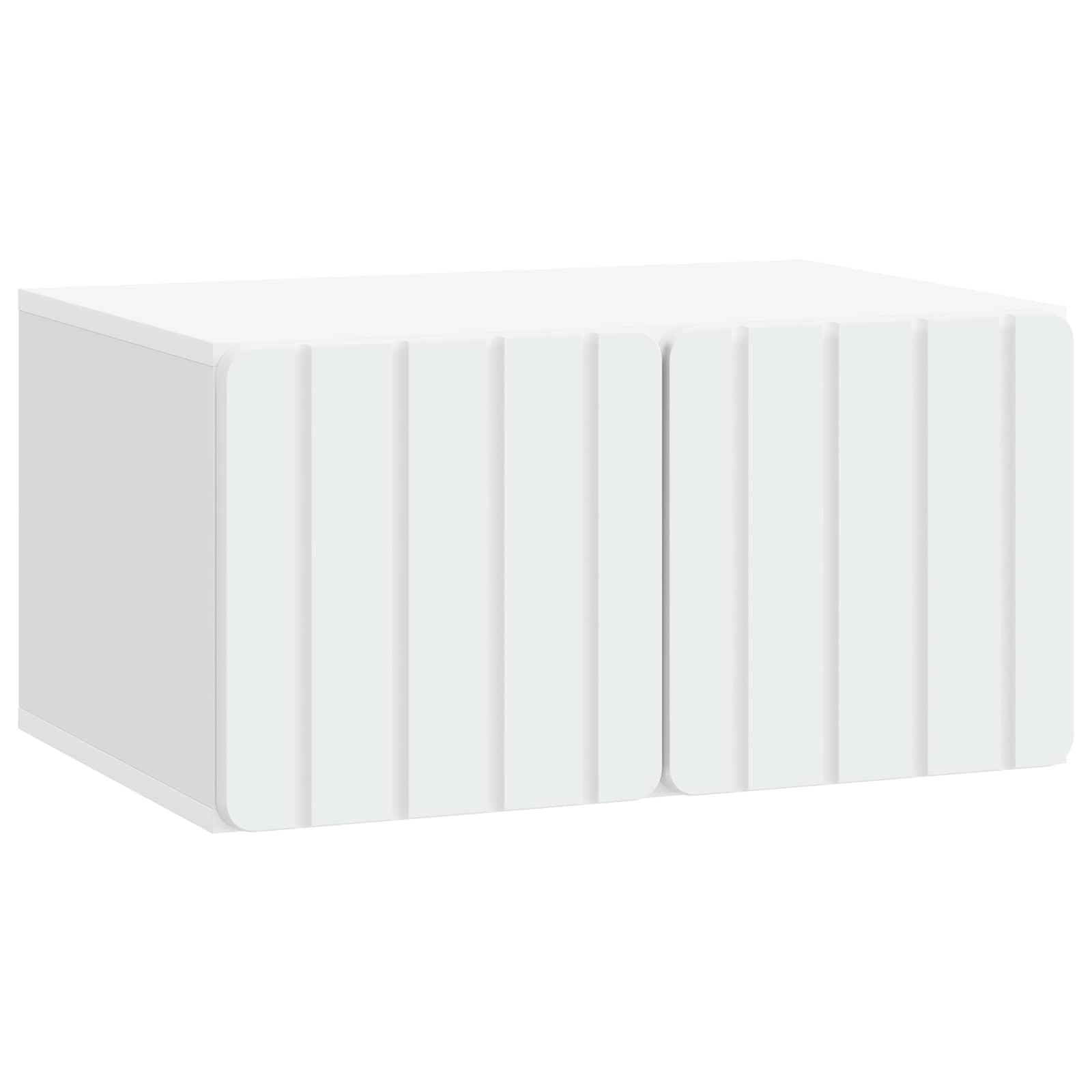 Nástěnná Tv Skříň 59,5 X 41 X 30 Cm Bílá Kompozitní Dřevo